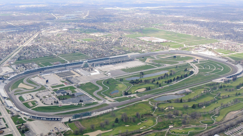 Indianapolis 500 Speedway aerial view