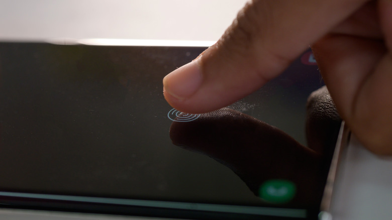 Thumb print unlocking Android phone
